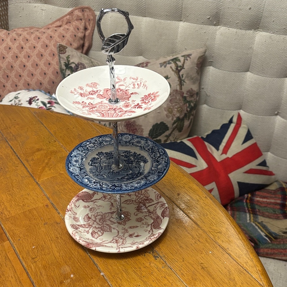 Three-Tier Porcelain Cake Stand